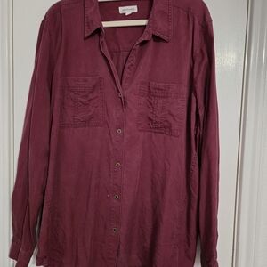 Westbound Burgundy Button Down Shirt